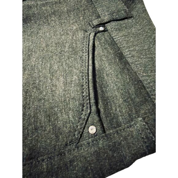 White House Black Market Slim Pants – Size 10R – Charcoal Heather Stretch Knit - Picture 3 of 10